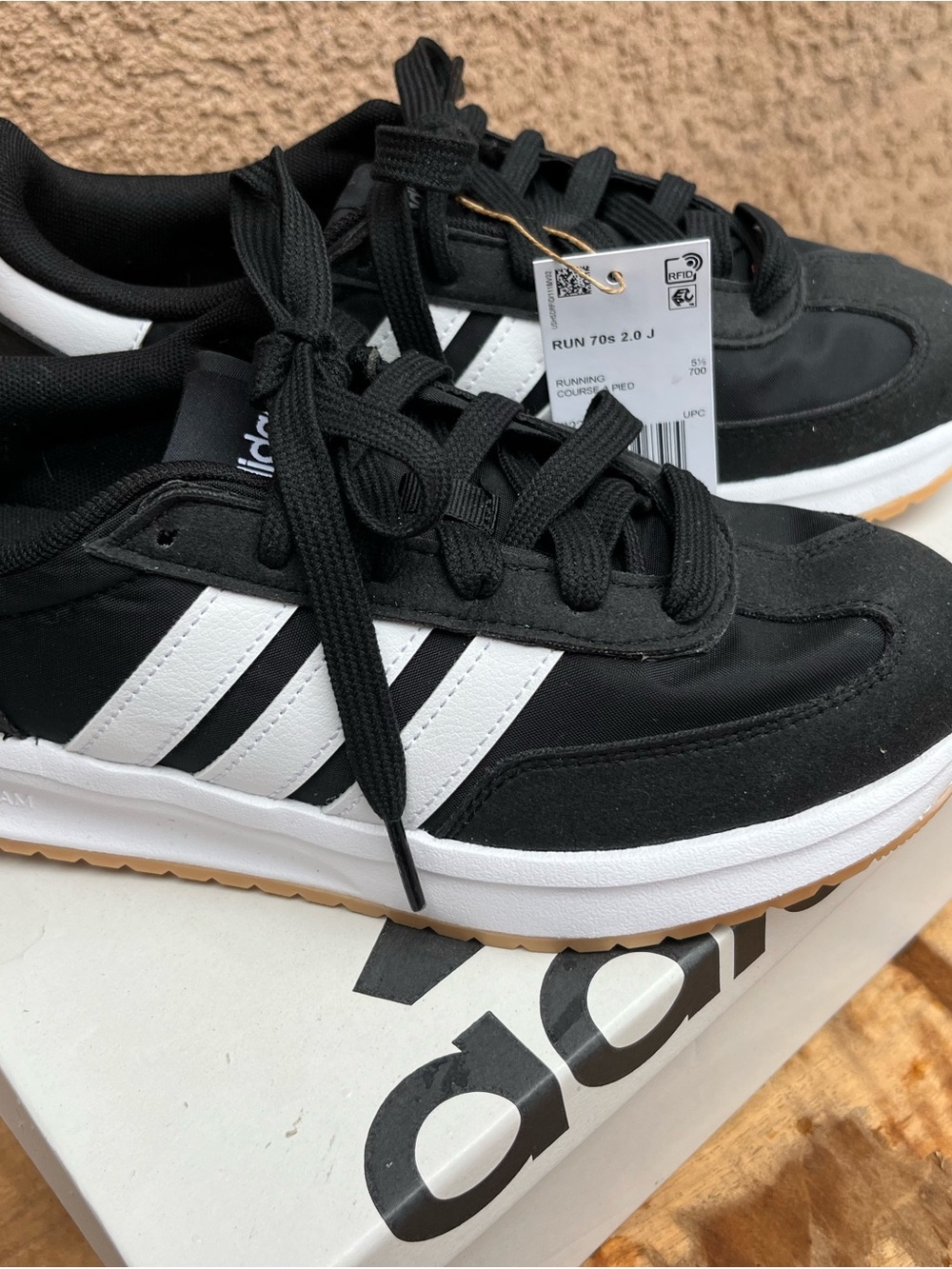 adidas Run 70s 2.0 Black & White Classic Sneaker